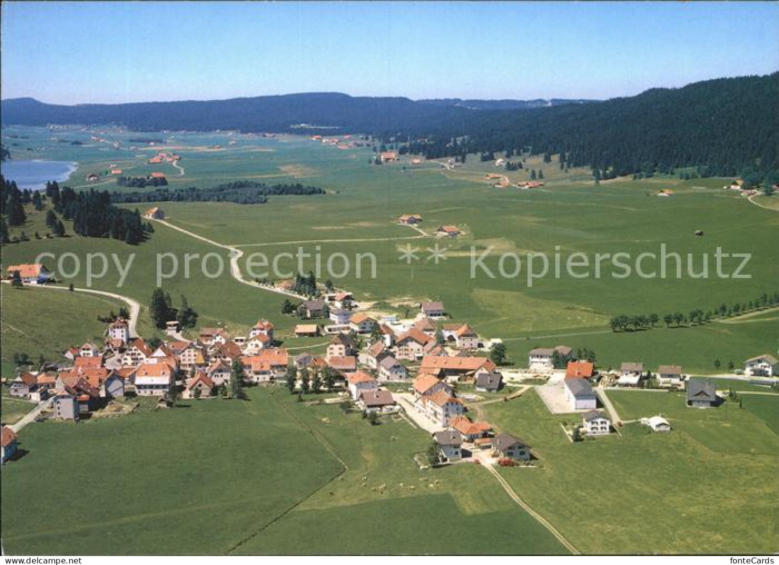 La Brevine Fliegeraufnahme