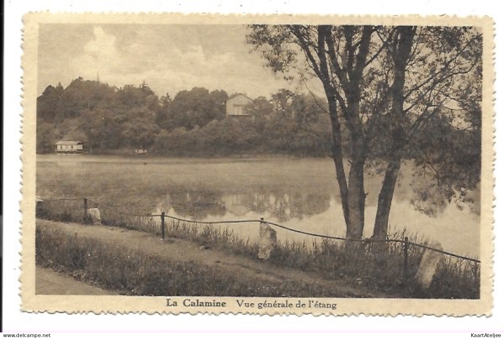 La Calamine - Vue générale de l'étang.