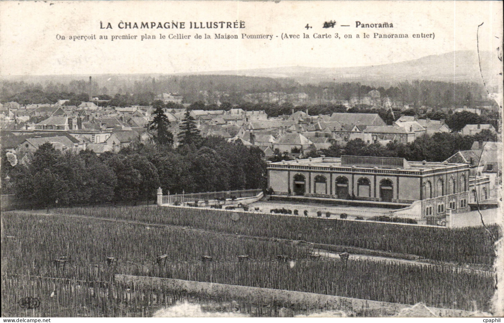 La Champagne Illustree - Panorama Maison Pommery Champagne - CPA