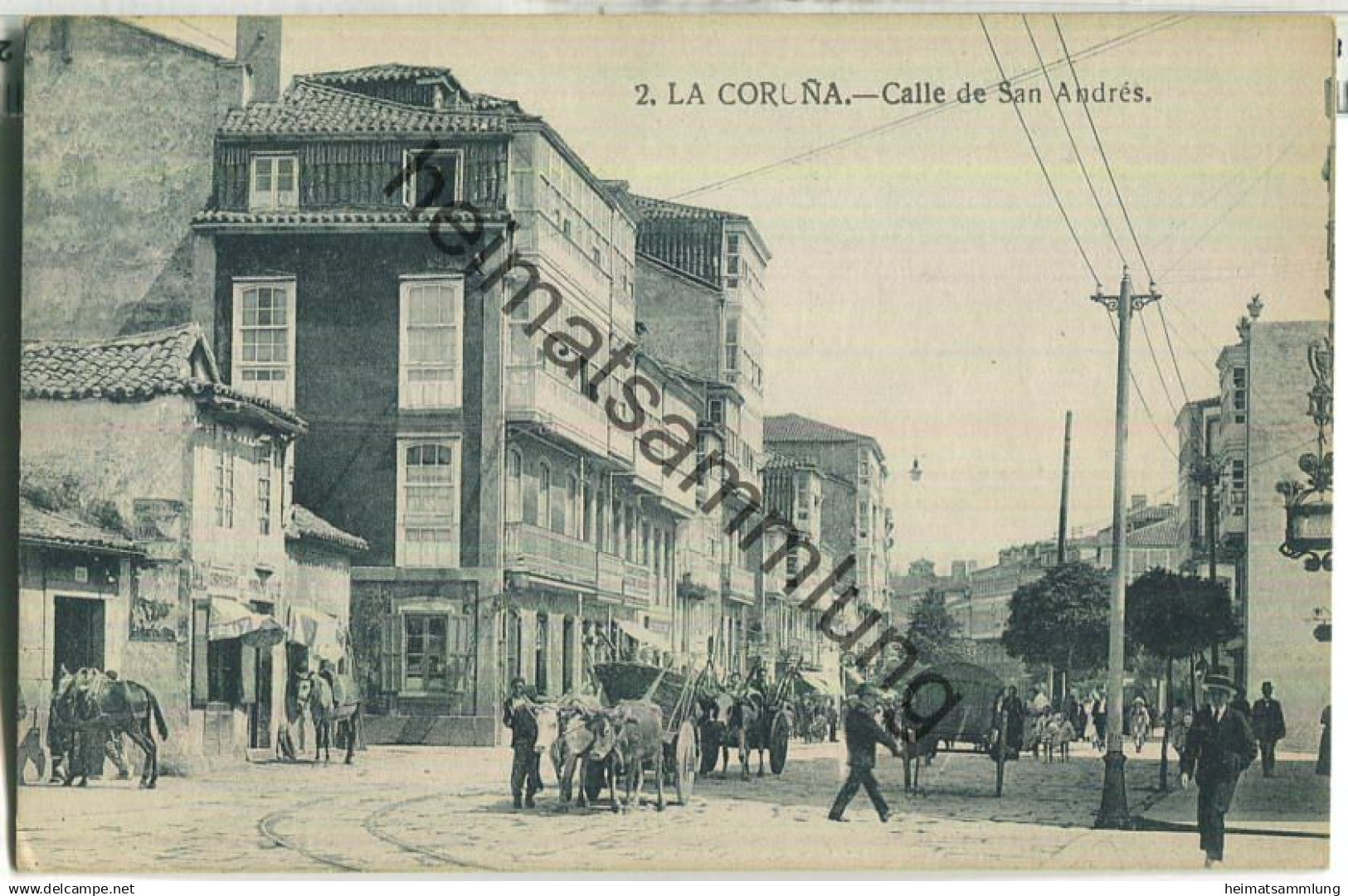 La Coruna - Calle de San Andres - Edit. Grafos Madrid