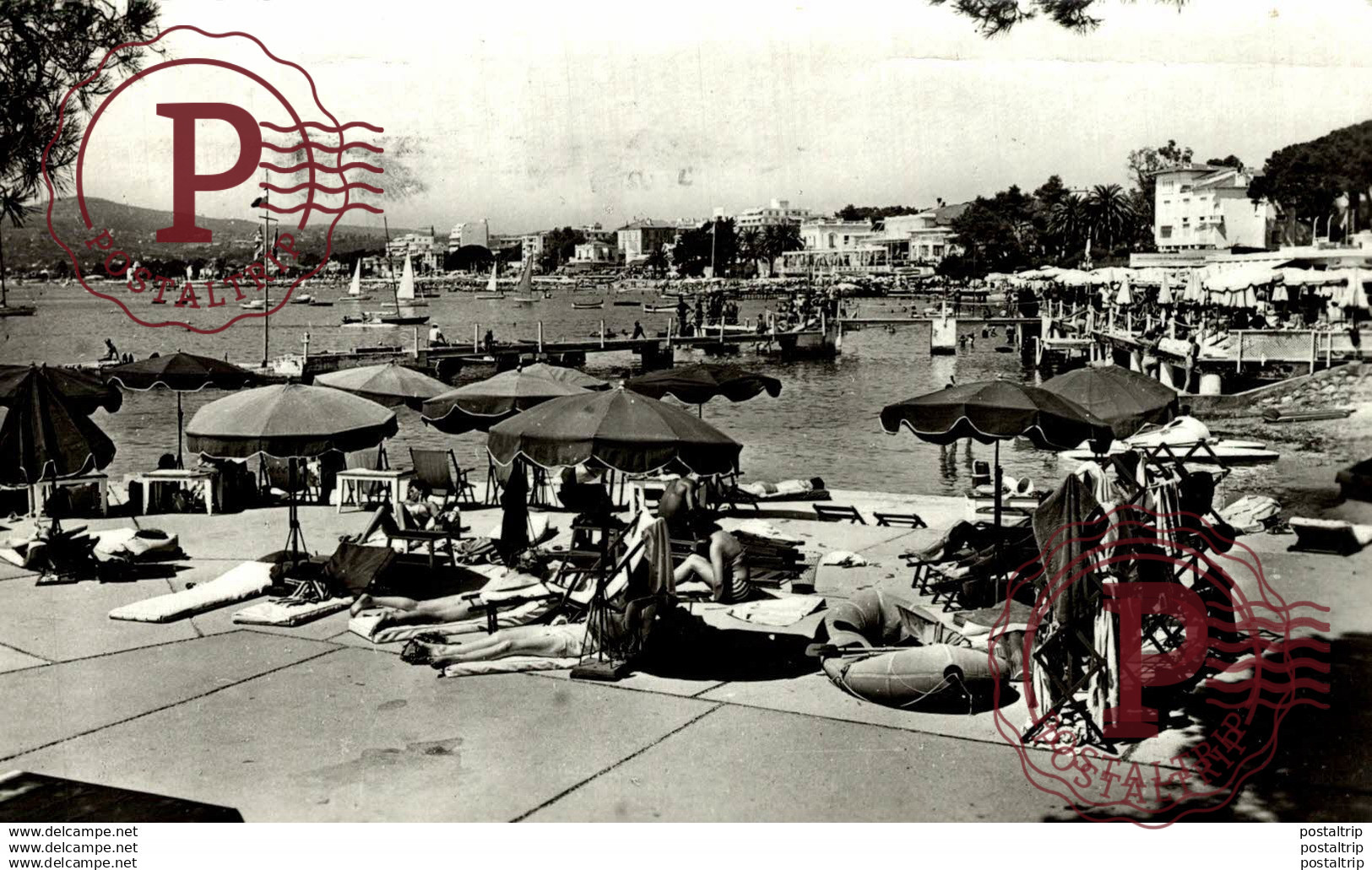 LA COTE D'AZUR  JUAN-LES-PINS PLAGE BELLES RIVES  Francia  France Frankreich