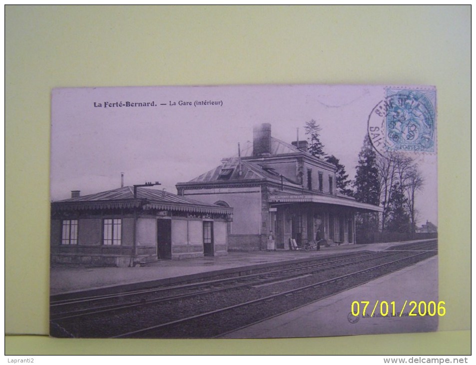 LA FERTE-BERNARD (SARTHE) LA GARE. INTERIEUR.