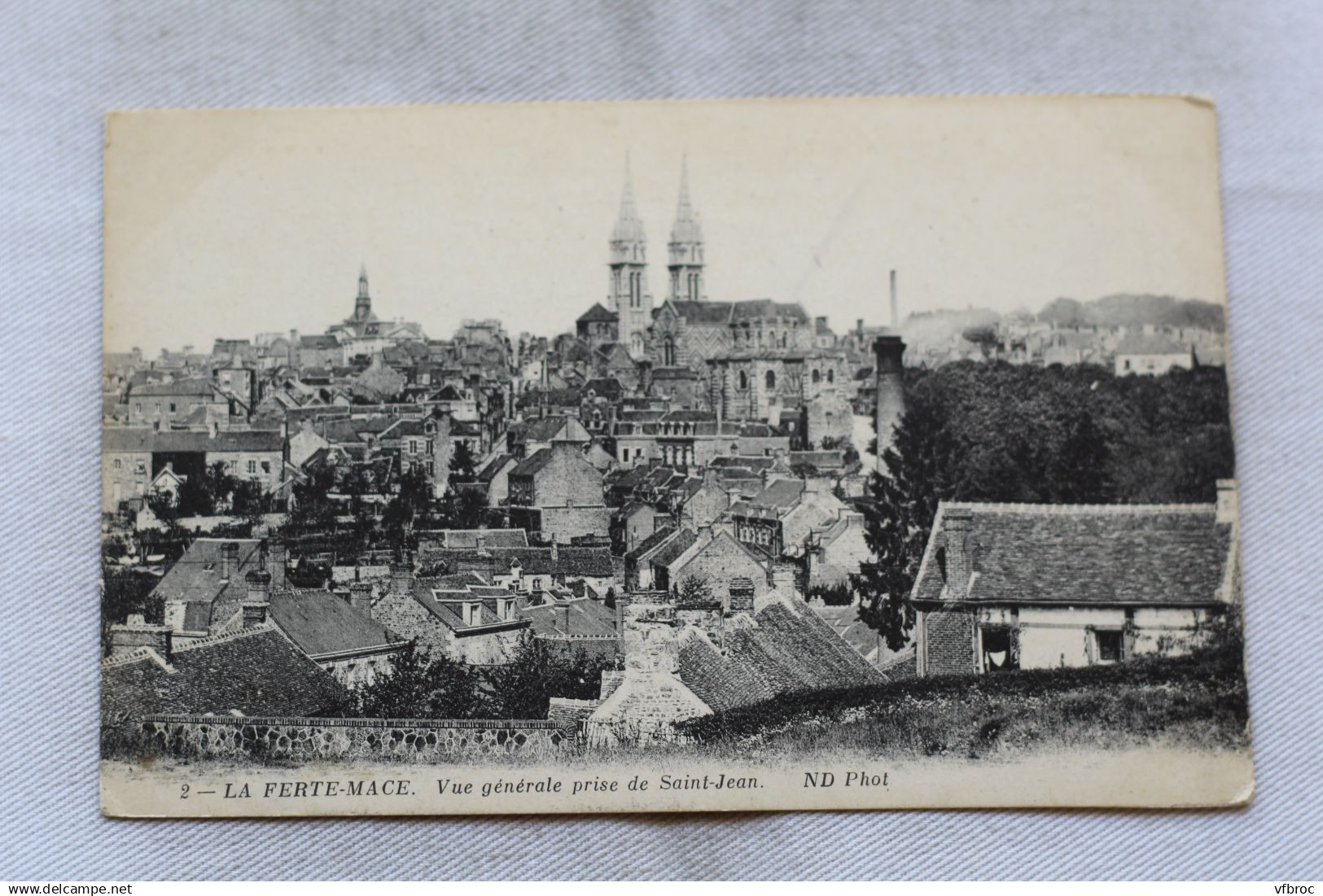 La Ferté Macé, vue générale prise de saint Jean, Orne 61