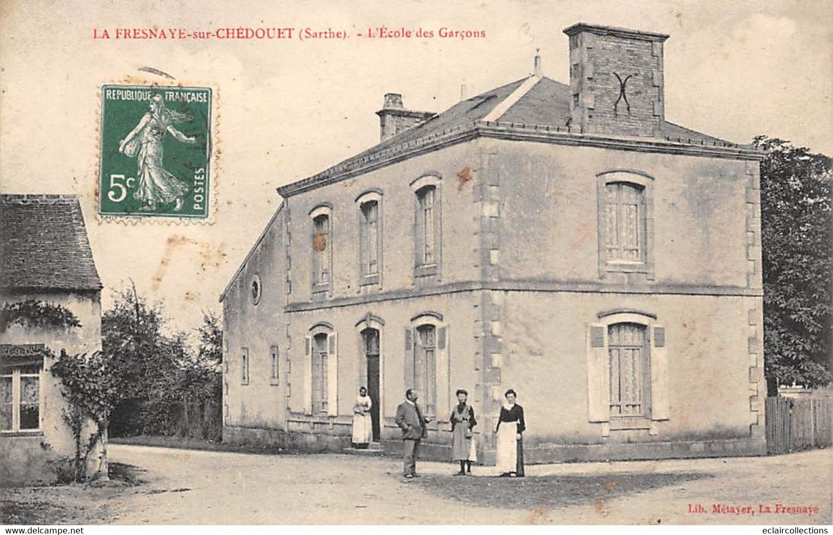 La Fresnaye sur Chédouet      72        Ecole de garçons               (voir scan)