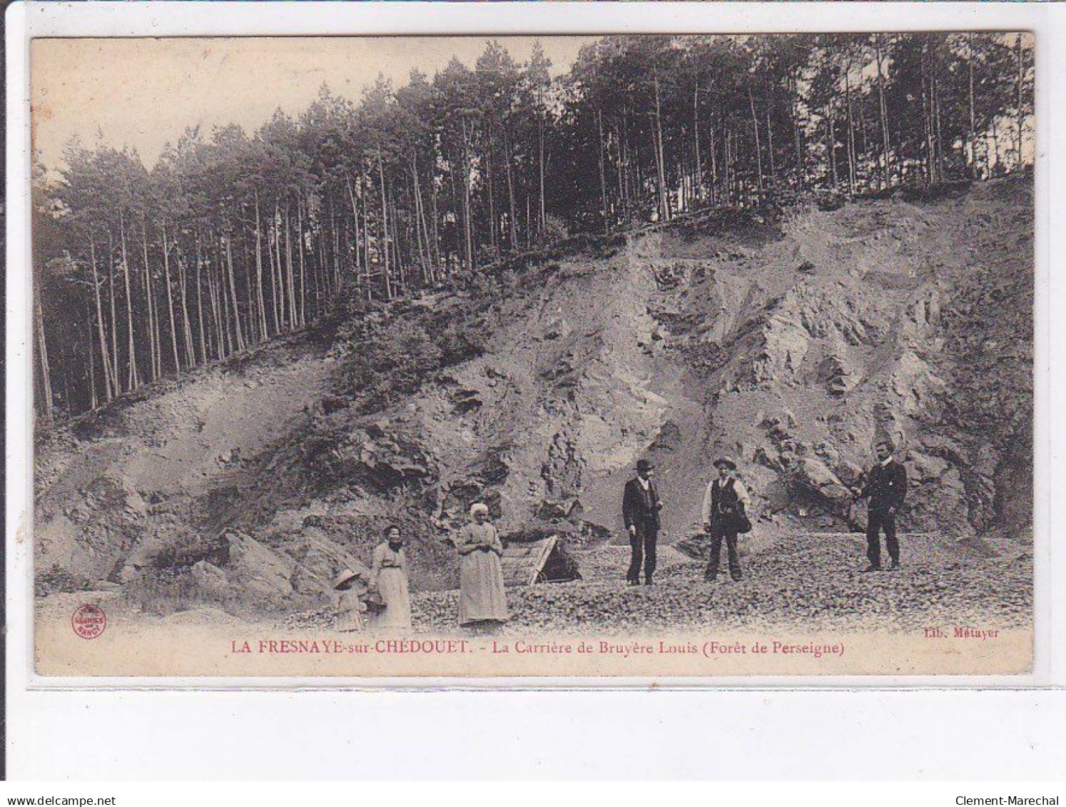 LA FRESNAYE-sur-CHEDOUET: la carrière de bruyère louuis, forêt de perseigne - très bon état