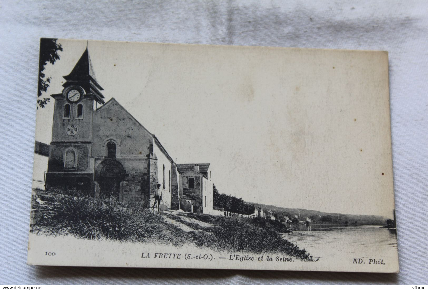 la Frette, l'église et la Seine, Val d'Oise 95