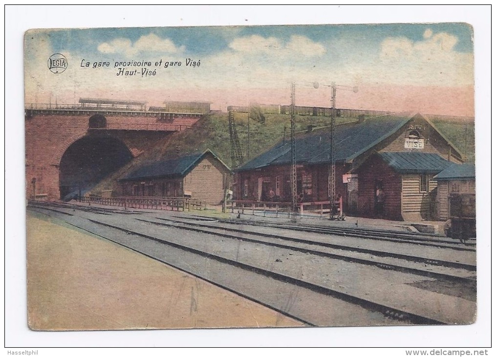 La gare provisoire et gare Visé  -  Haut-Visé