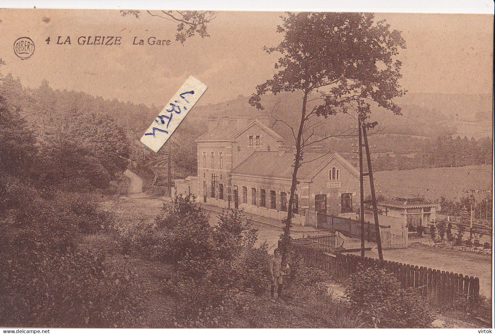 La Gleize :  La gare    -  ecrit  avec timbre