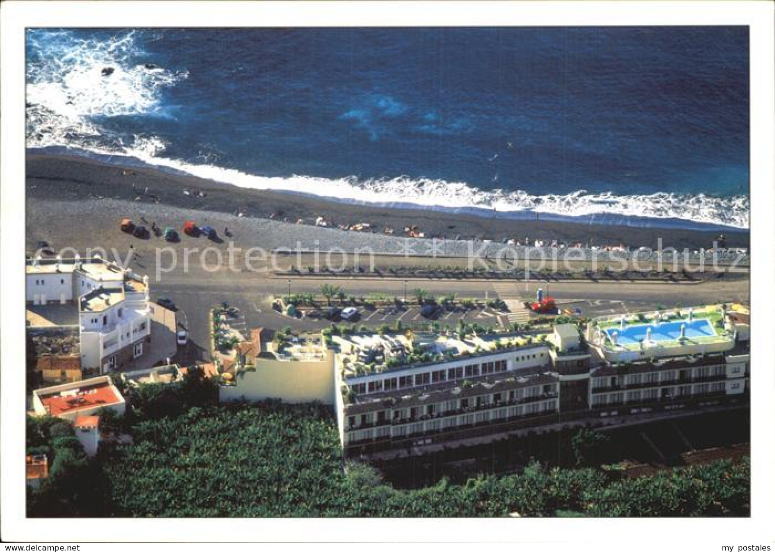 La Gomera Fliegeraufnahme Hotel Gran Rey mit Strand