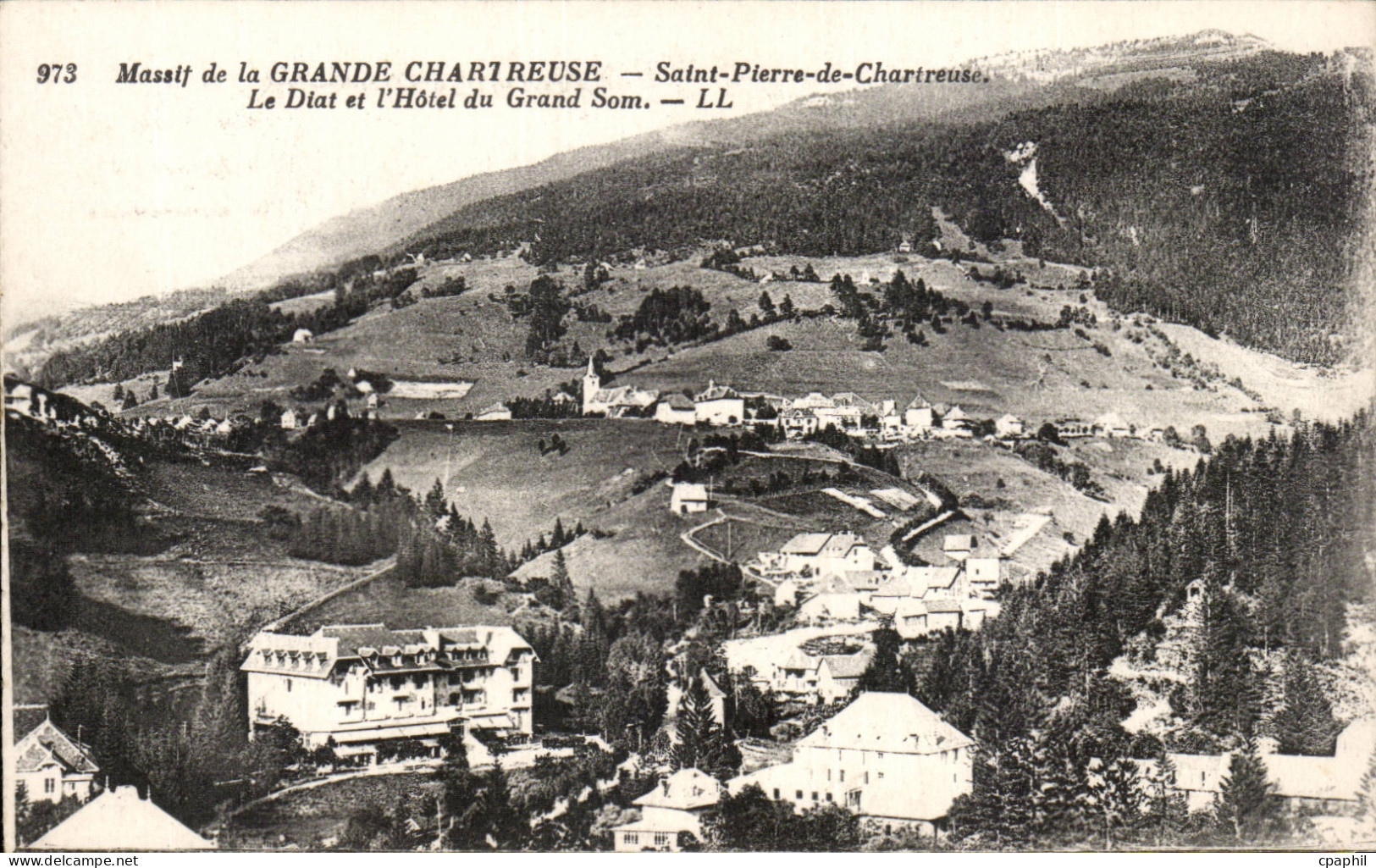 La Grande Chartreuse - Saint Pierre de Chartreuse - Le Diat et l'Hotel du Grand Som - CPA