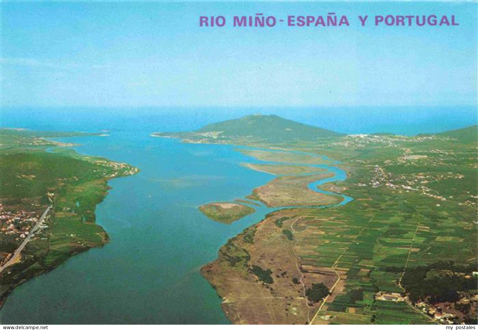 La Guardia Pontevedra Rio Mino Fliegeraufnahme