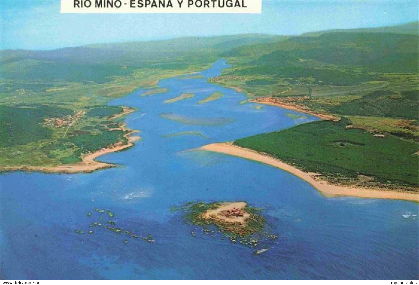 La Guardia Pontevedra Rio Mino Fliegeraufnahme