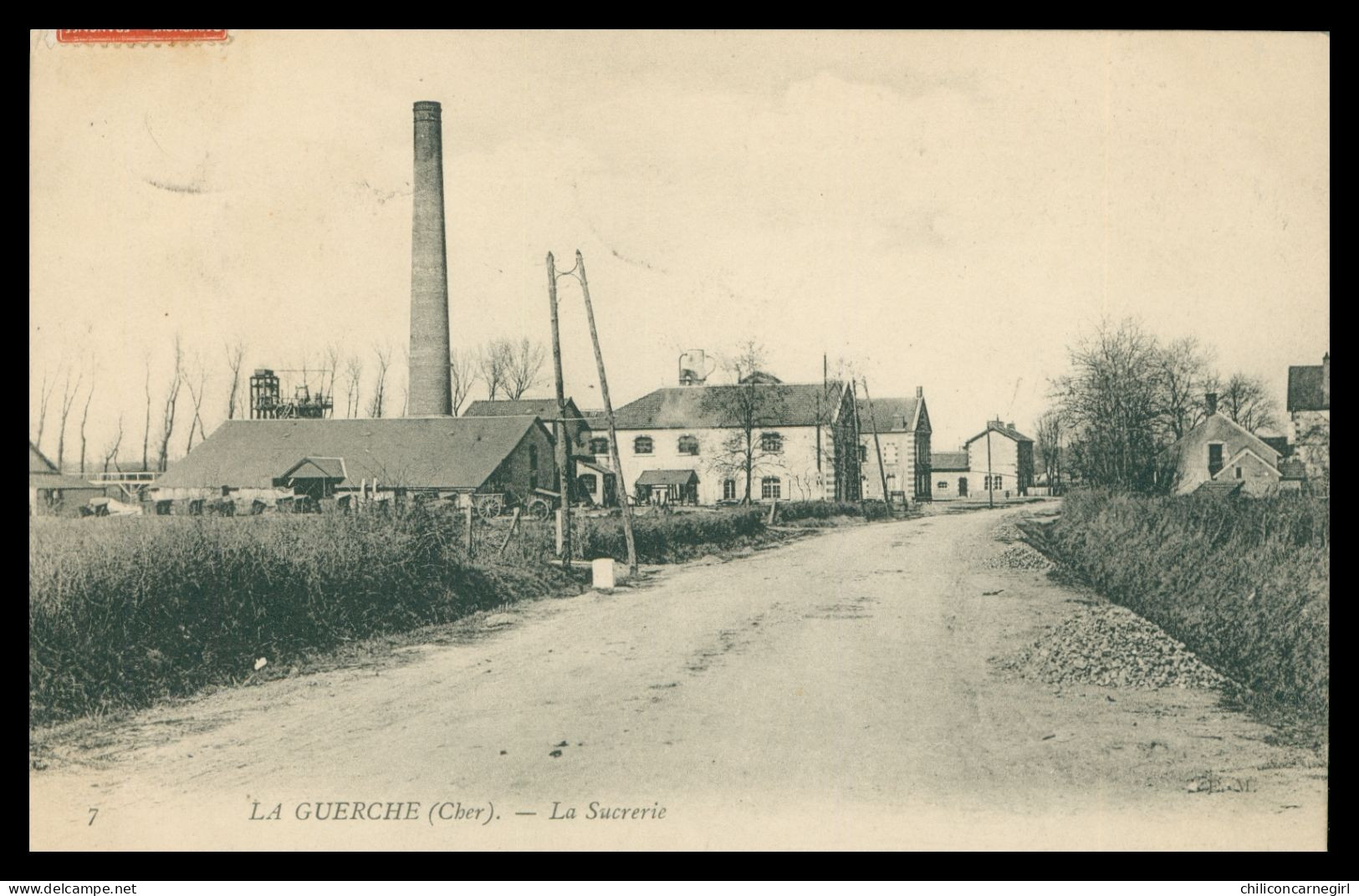 * LA GUERCHE SUR L'AUBOIS - La Sucrerie - Usine - 1909