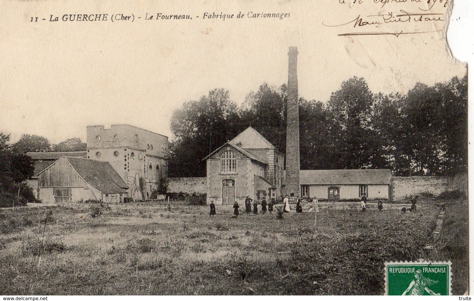 LA GUERCHE-SUR-L'AUBOIS LE FOURNEAU FABRIQUE DE CARTONNAGES