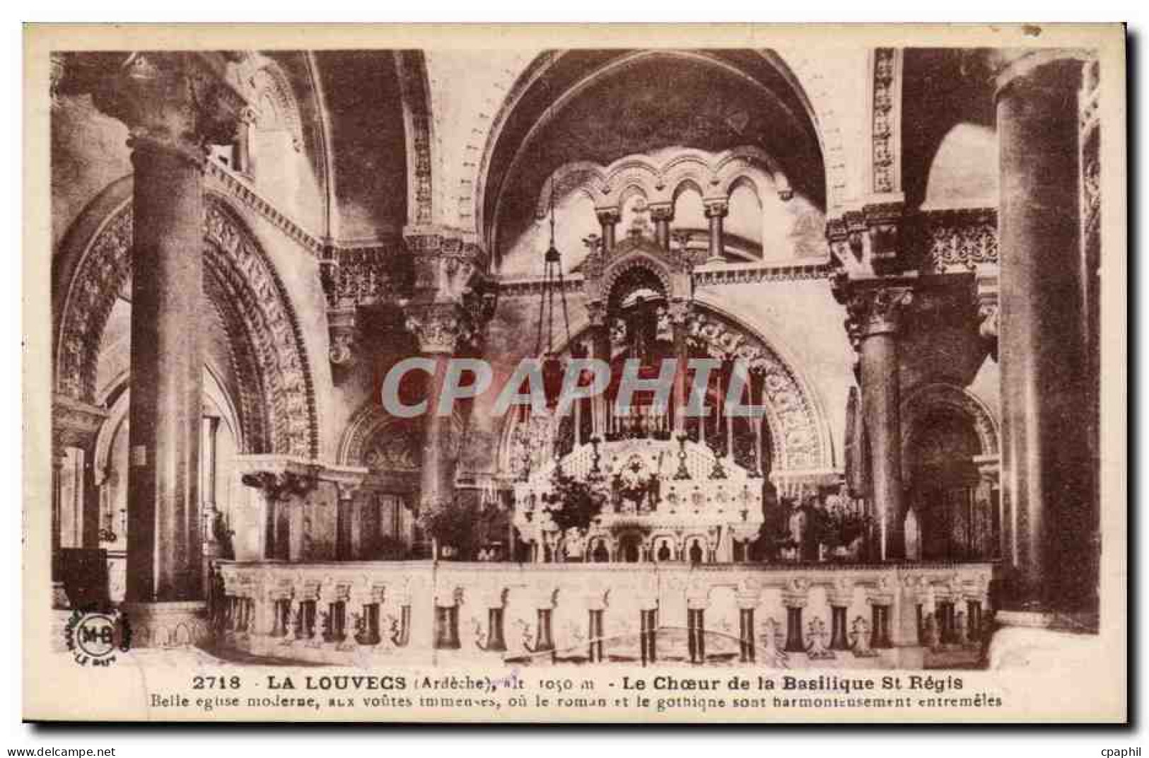 La Louvesc CPA Le choeur de la basilique St regis