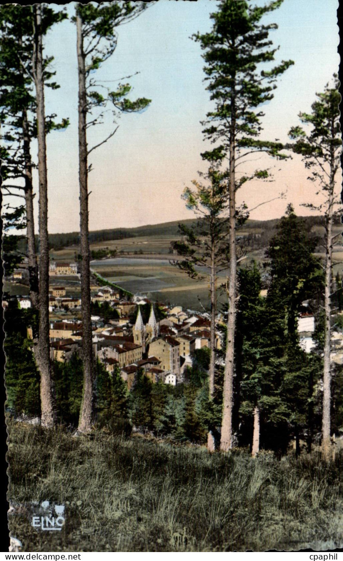 La Louvesc - Paysage sur la Ville - CPA