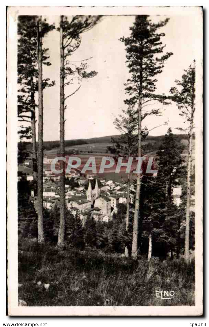 La Louvesc - Paysage sur la Ville - CPA