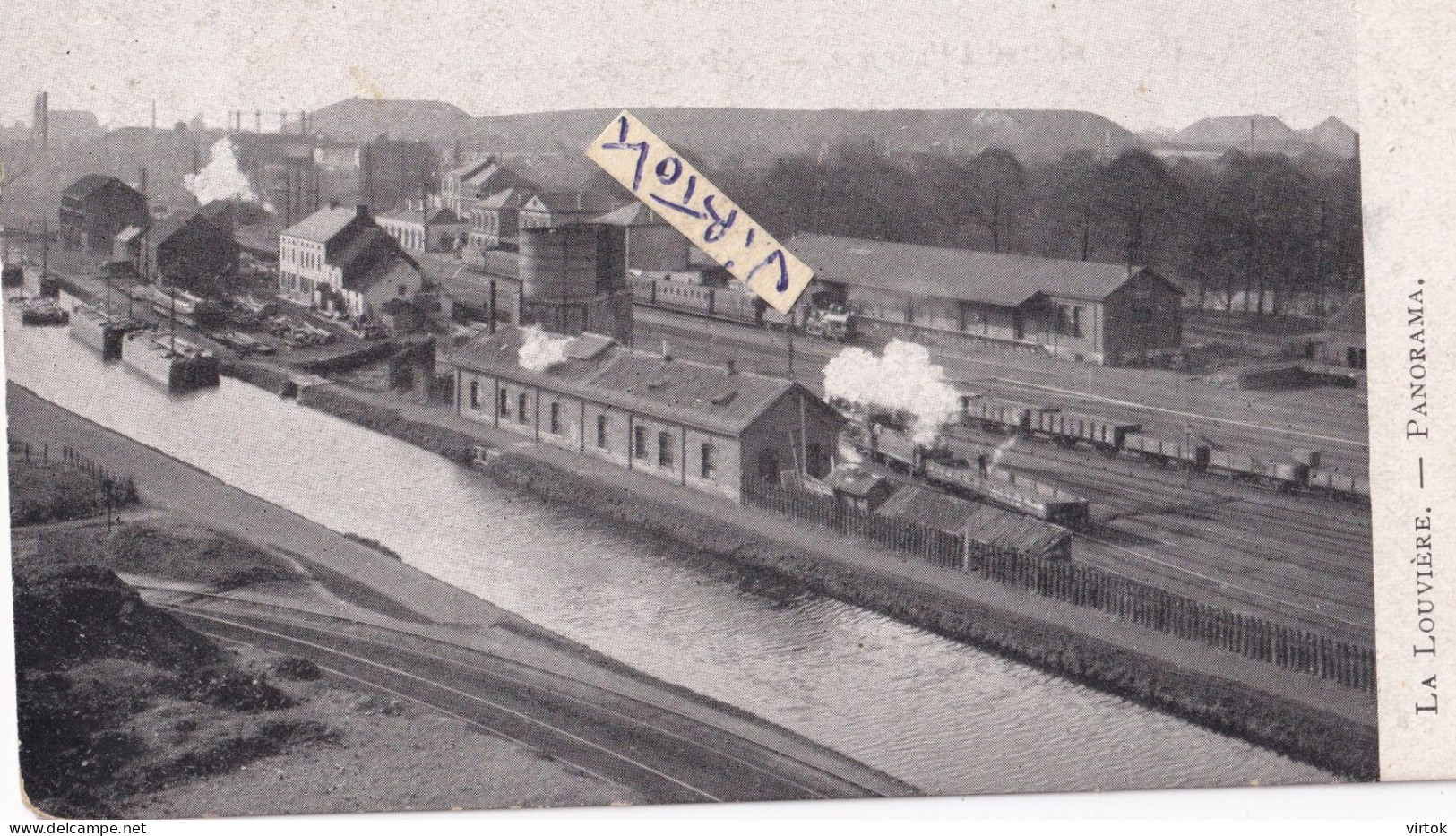 La Louvière :  panorama  (  avec train vapeur )