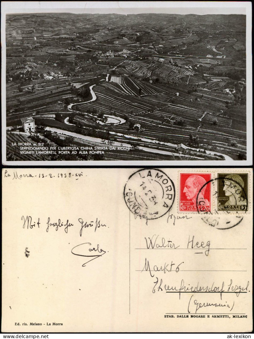 La Morra La Morra Panorama SERPEGGIAND UBERTOSA CHINA STRIATA DAI RICCH 1938