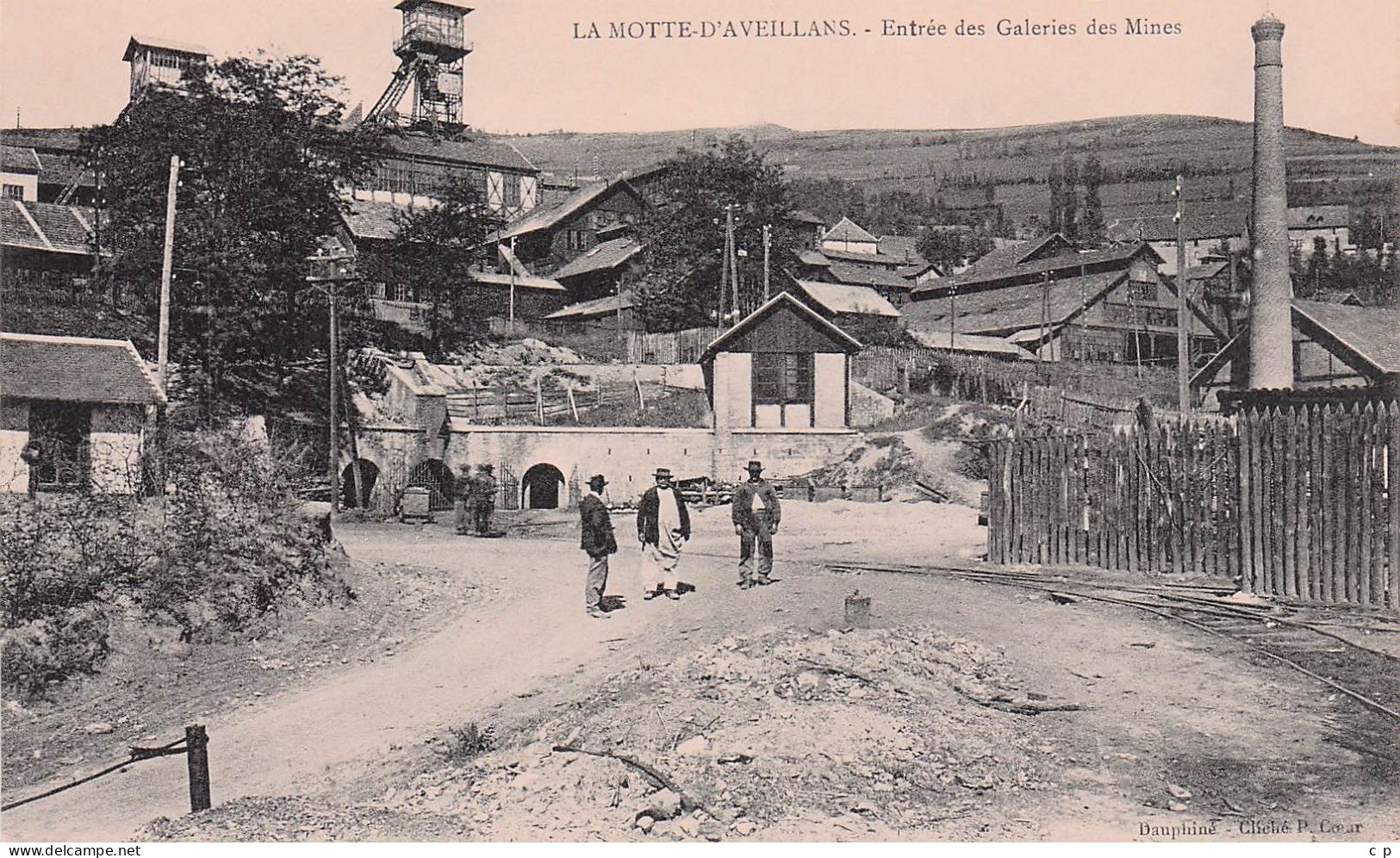 La Motte d'Aveillans  - Exploitaion de l'Anthracite - Puits - Mines  -   CPA°J