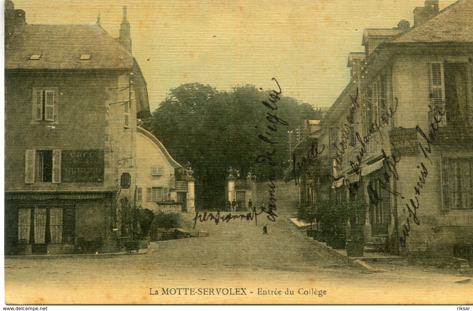 LA MOTTE SERVOLEX(CARTE EN COULEUR TOILEE)