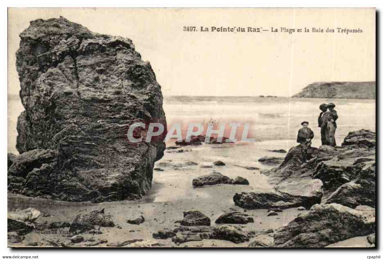 La Pointe du Raz CPA La plage et la baie des Trepasses