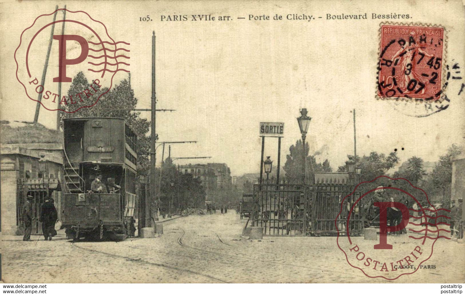 La Porte de Clichy, Boulevard Bessières  PARIS