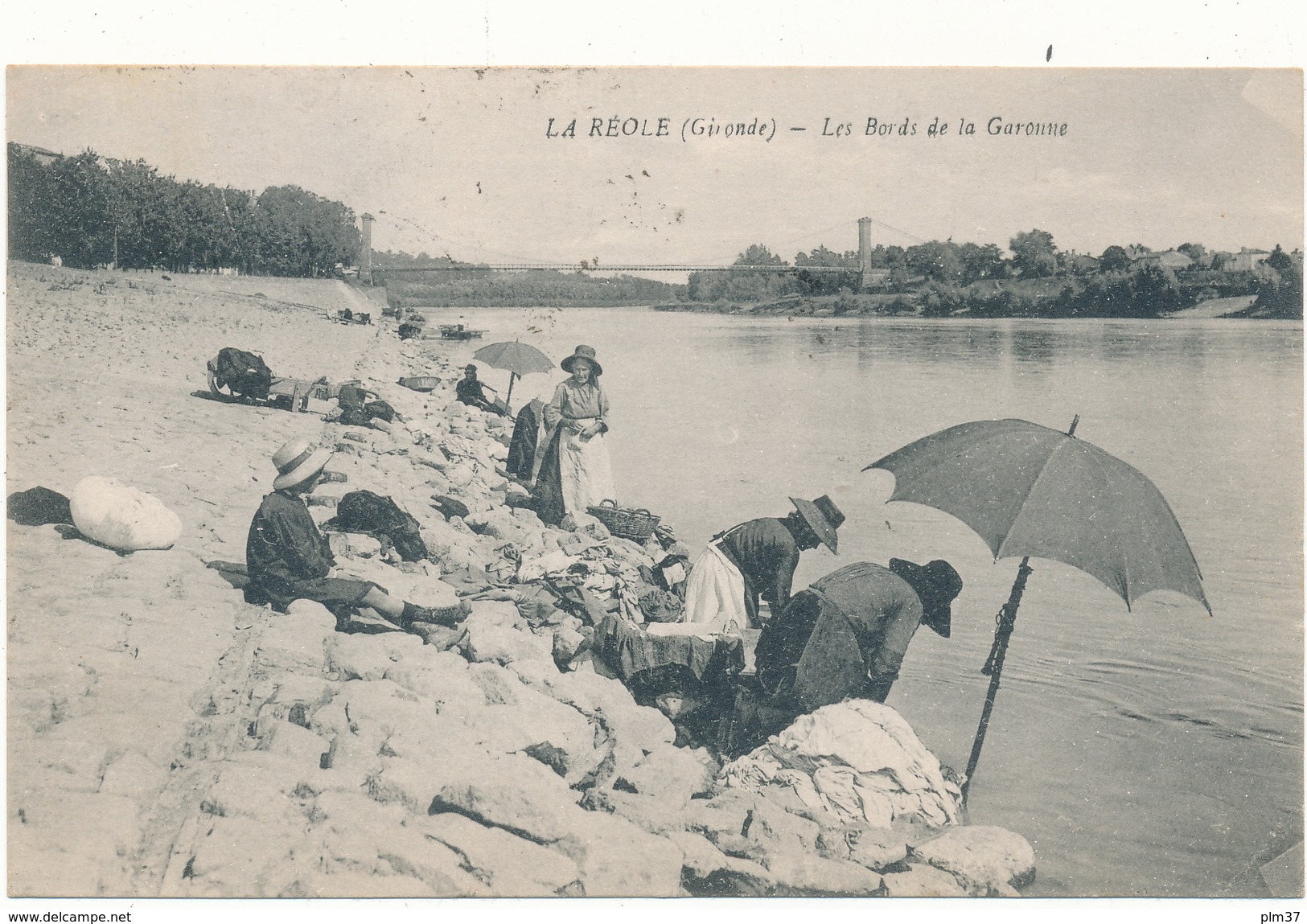 LA REOLE - Bords de la Garonne, les Lavandières
