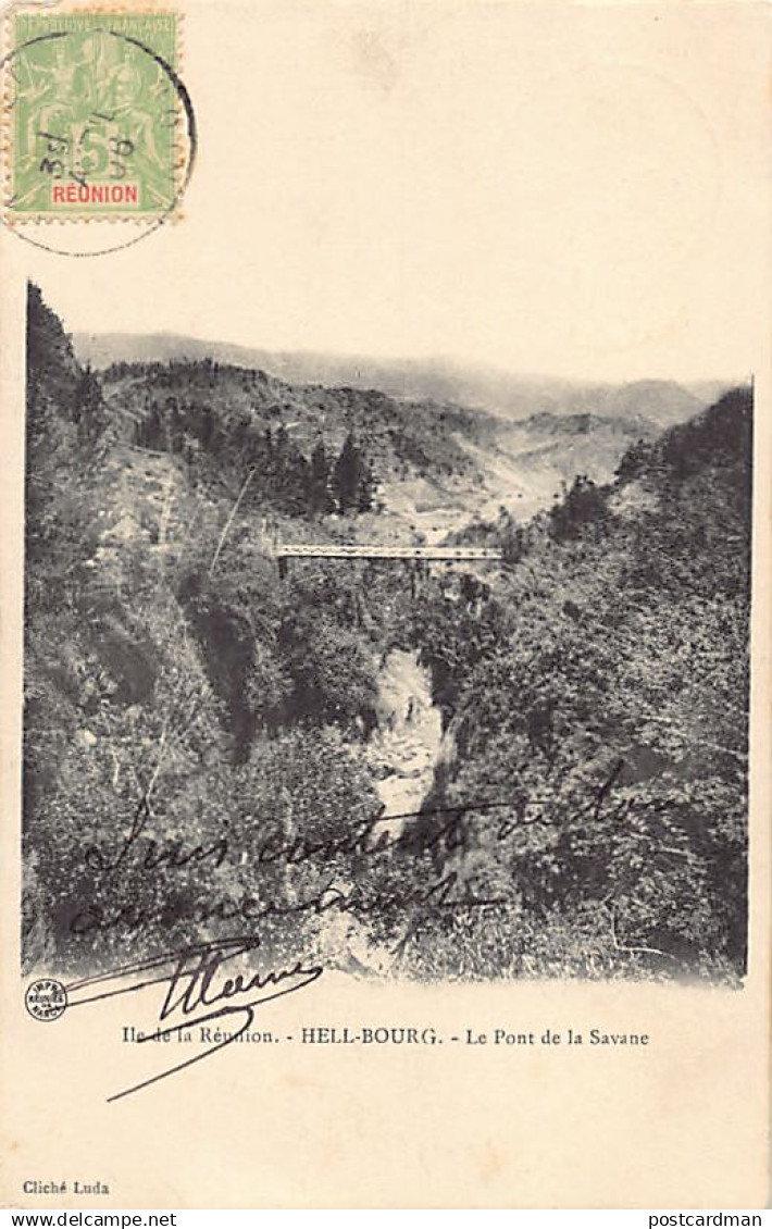 La Réunion - HELL-BOURG - Le pont de la Savane - Ed. Luda