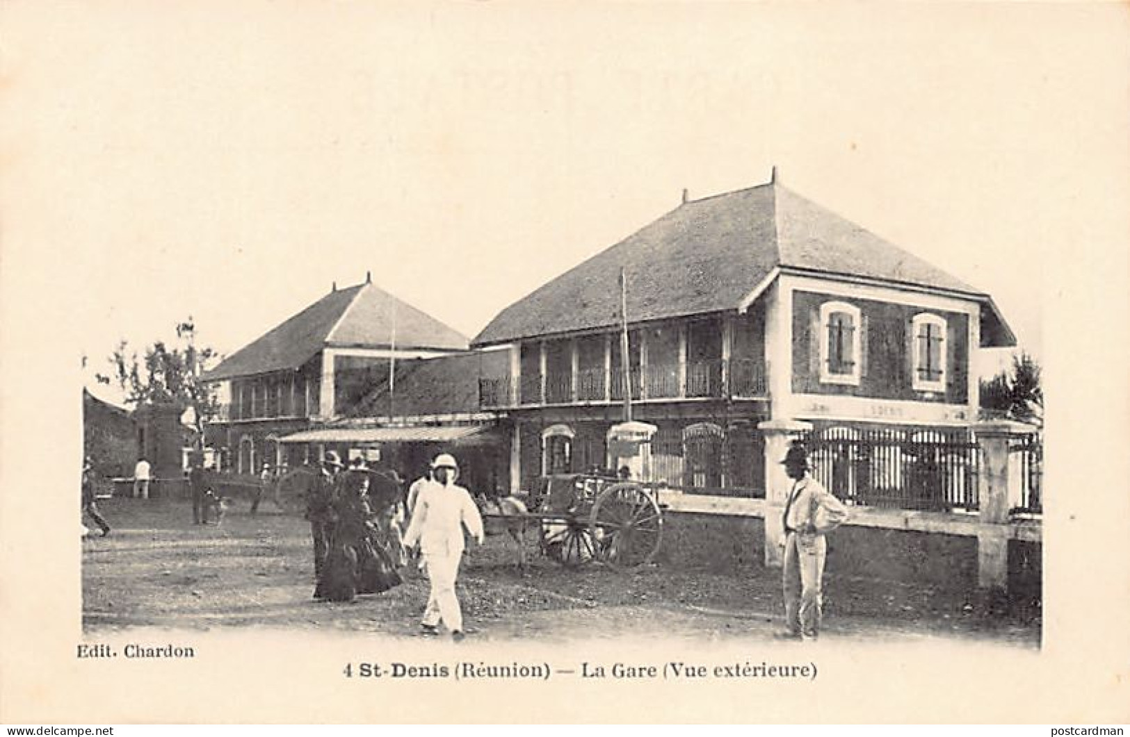 La Réunion - SAINT-DENIS - La Gare (Vue extérieure) - Ed. Chardon