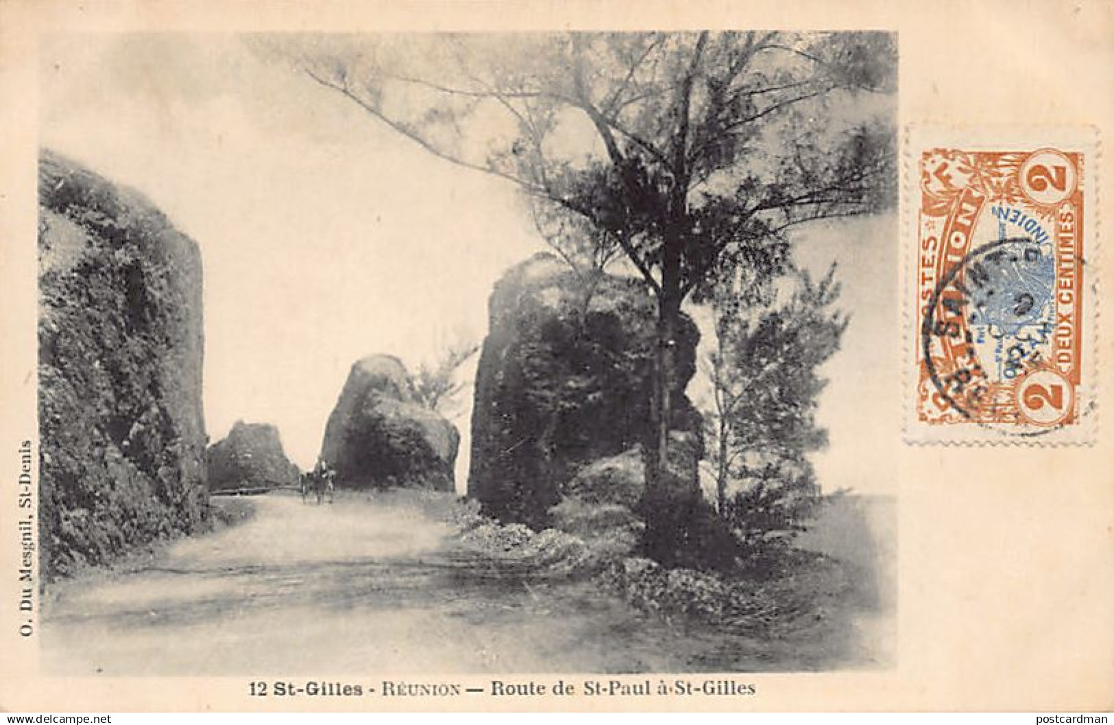 La Réunion - SAINT-GILLES-LES-BAINS - Route de Saint-Paul à Saint-Gilles - Ed. O. Du Mesgnil