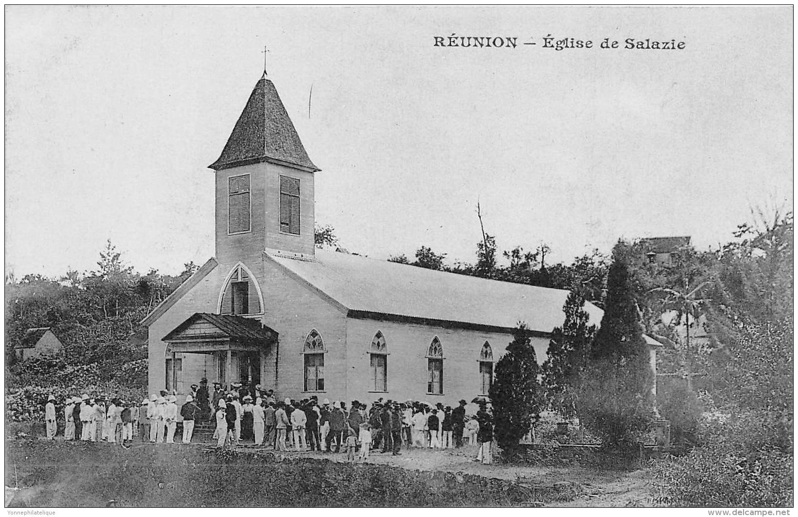 LA REUNION - Salazie / l'église - Beau cliché animé
