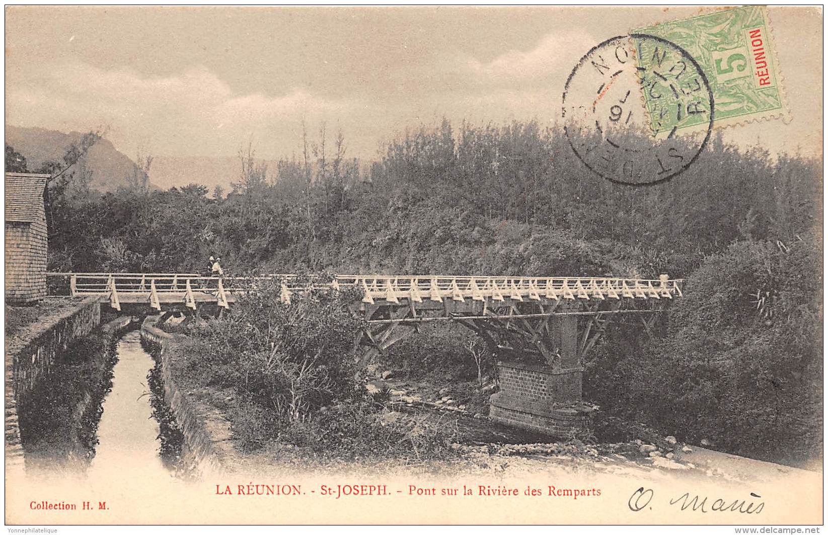 LA REUNION - Topo / Saint Joseph - Pont sur la Rivière des Remparts
