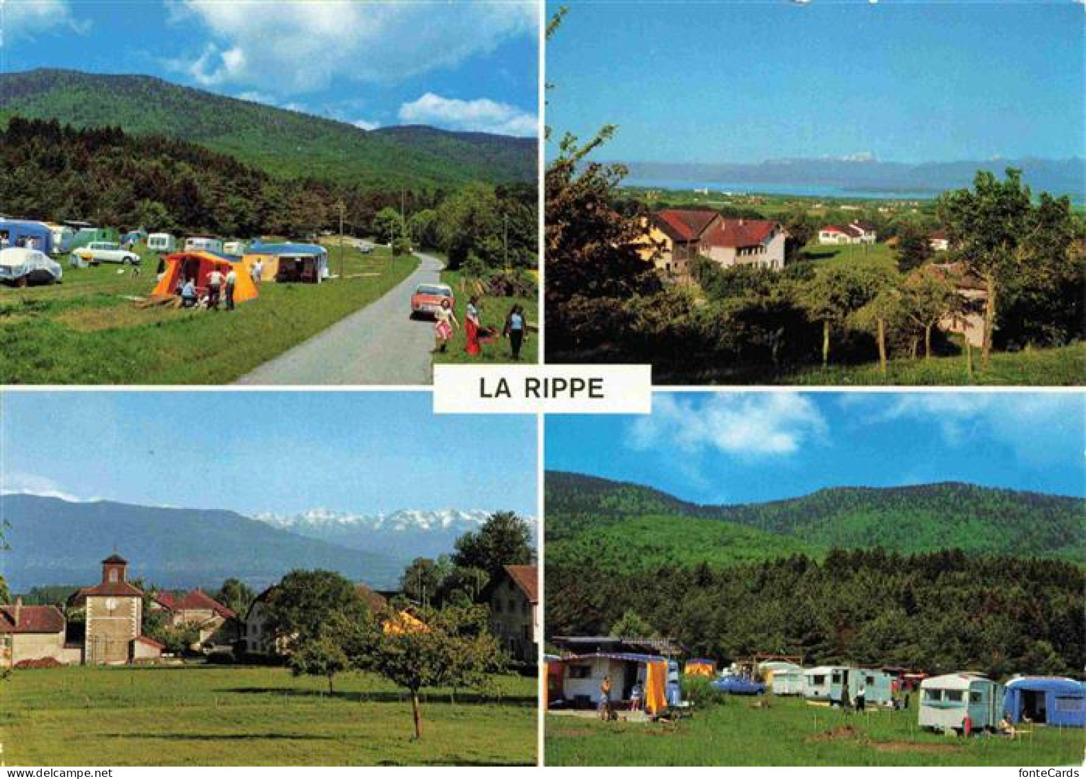 La Rippe Nyon VD Panorama Campingplatz