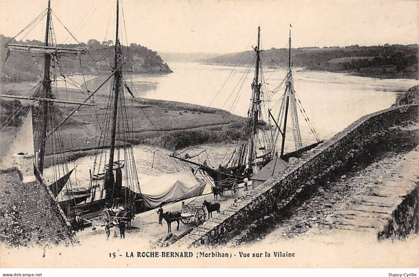 LA ROCHE BERNARD - Vue sur la Vilaine - très bon état