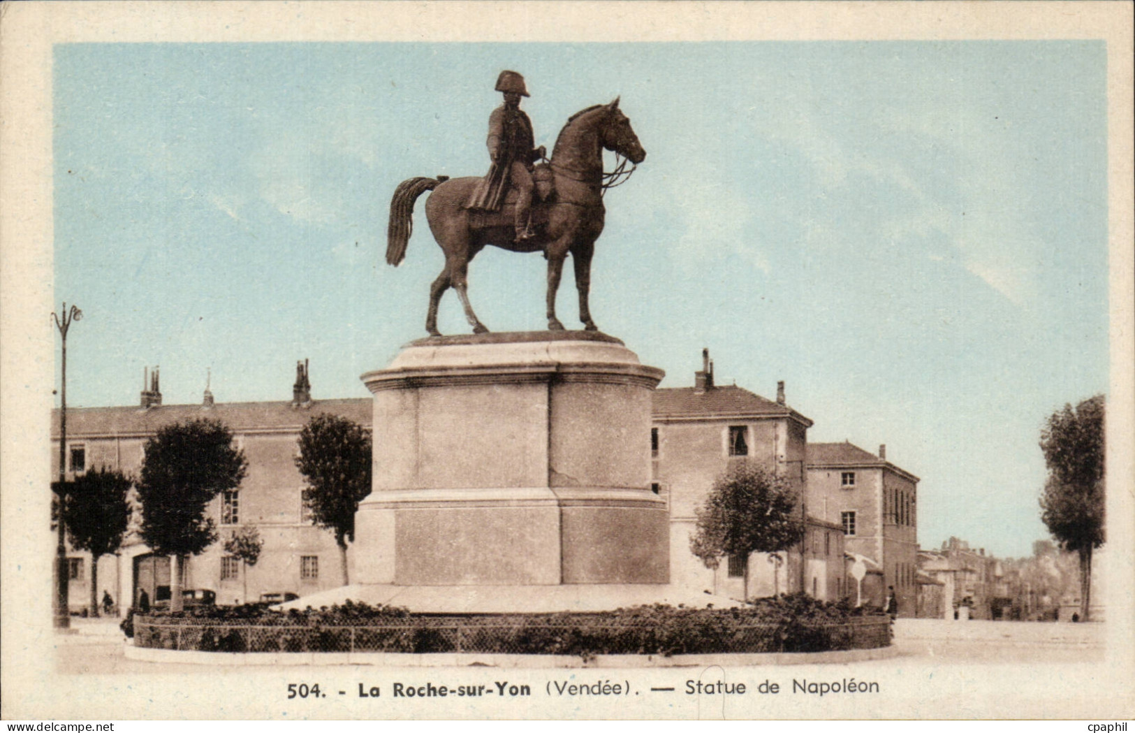 La Roche sur Yon - Statue de Napoleon - CPA