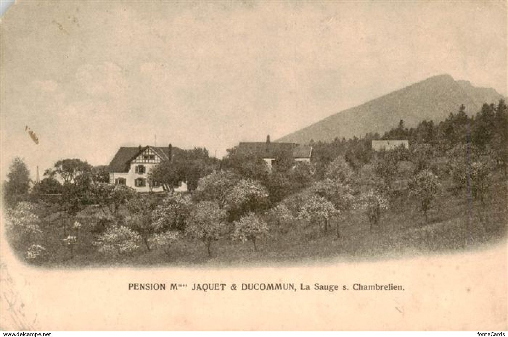 La Sauge Chambrelien NE Pension M Jaquet Ducommun