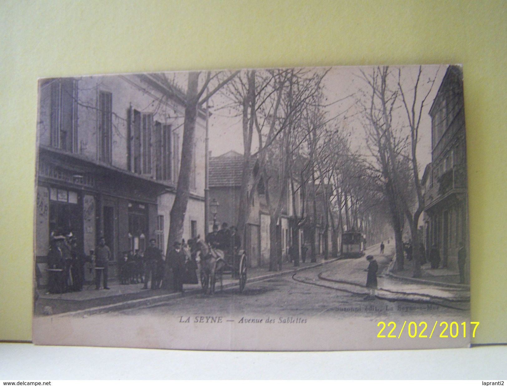 LA SEYNE (VAR) LES COMMERCES. LES TRAMWAYS. AVENUE DES SABLETTES.
