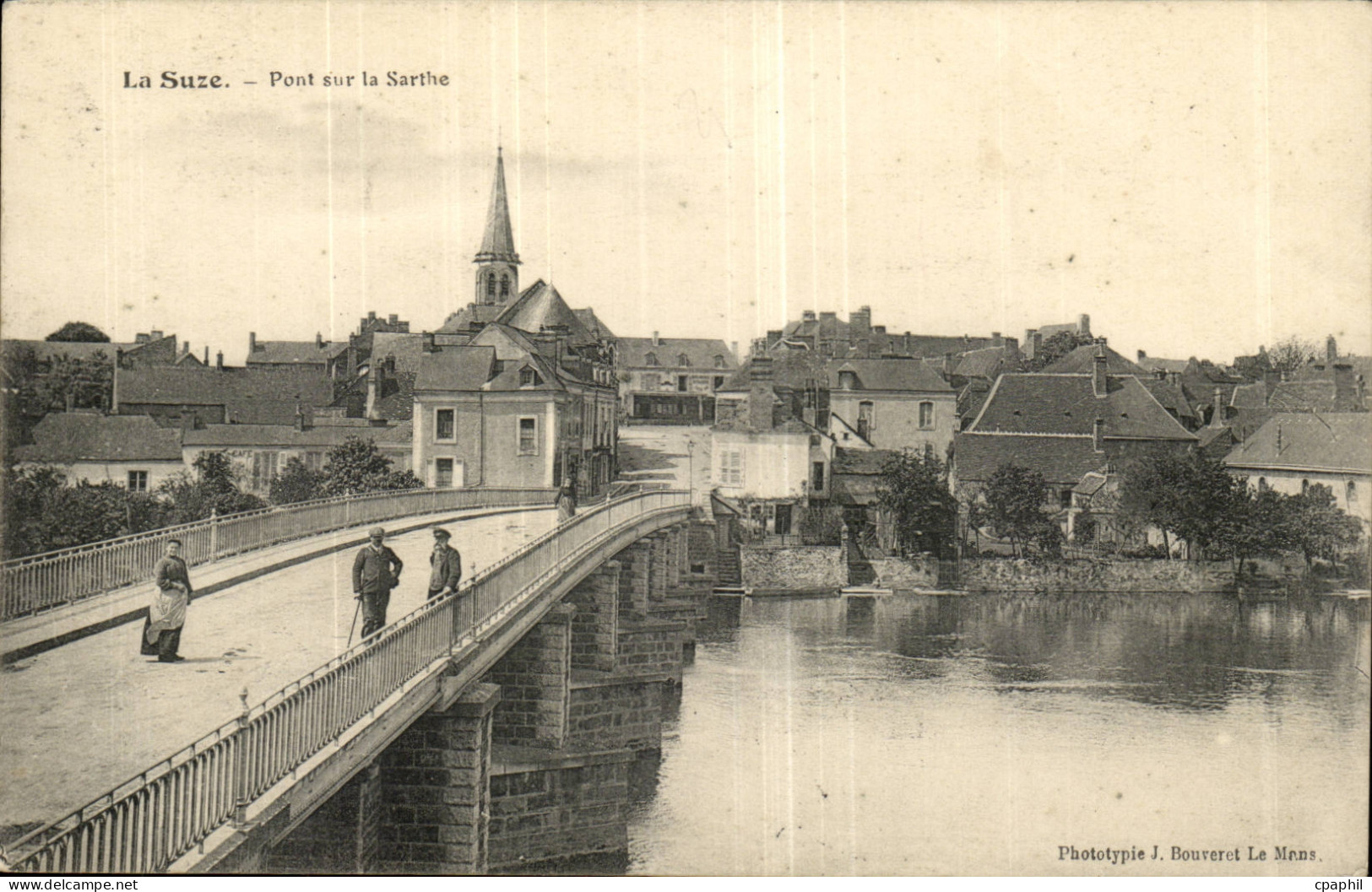 La suze CPA Pont sur la Sarthe