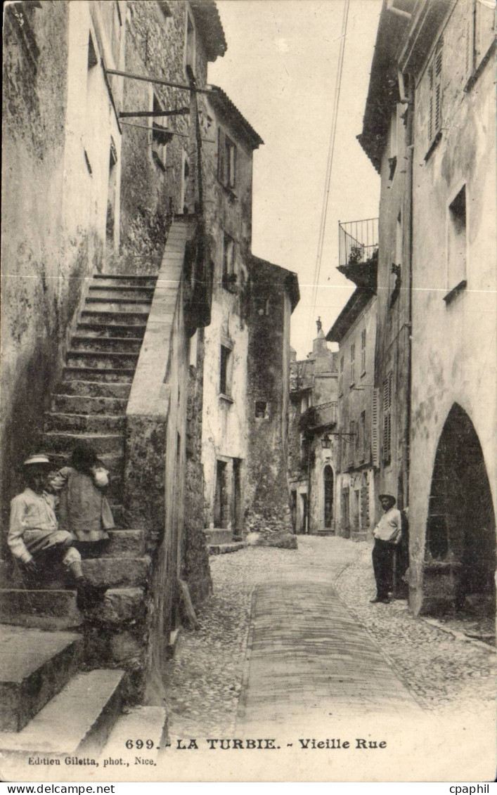 La turbie CPA Vieille rue