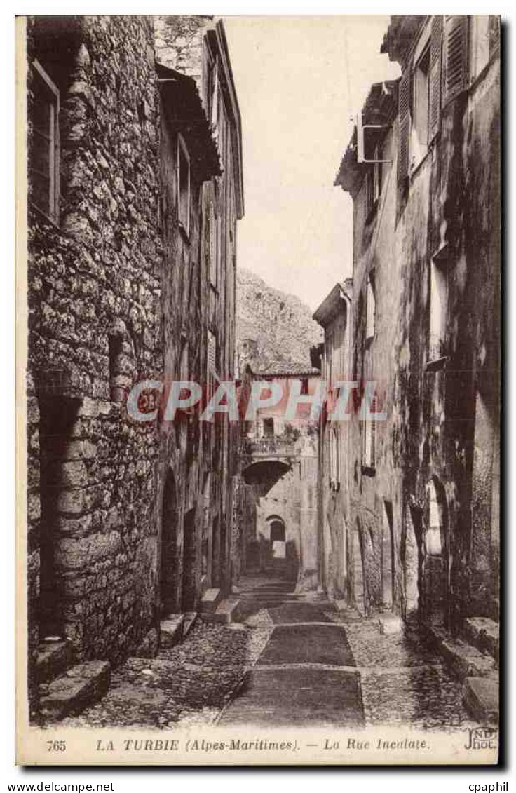 La Turbie - La Rue Incolate - CPA