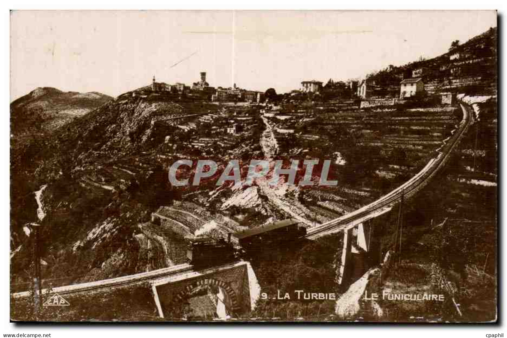 La Turbie - Le Funiculaire - CPA