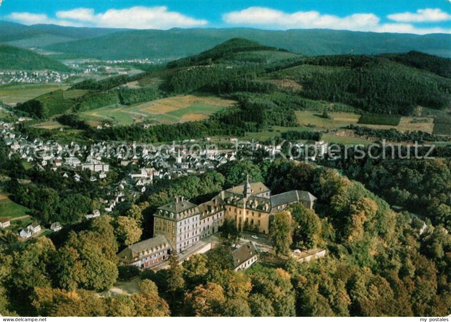 Laasphe BAD LAASPHE NRW Fliegeraufnahme Schloss Wittgenstein