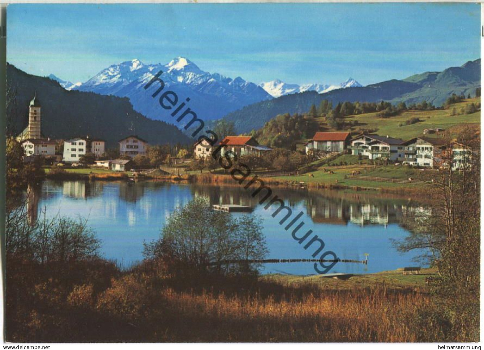 Laax gegen den Piz Ault und Piz Terri - Verlag Photohaus Geiger Flims