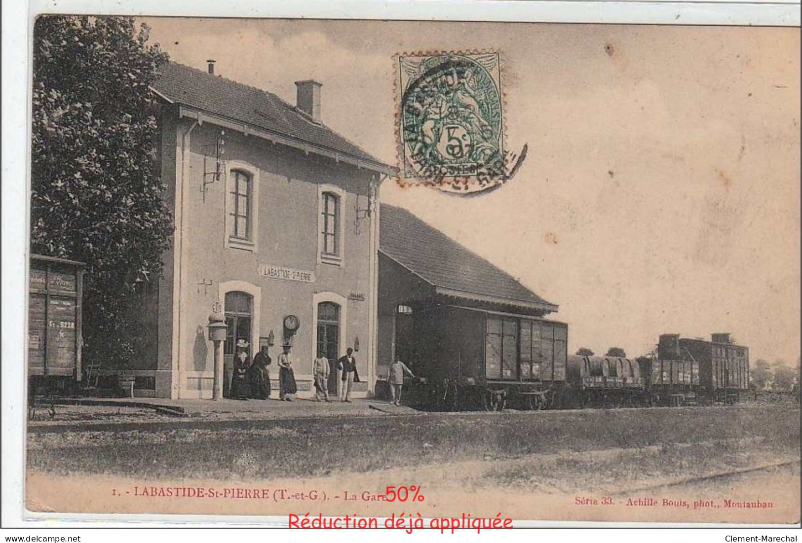 LABASTIDE SAINT PIERRE : la gare - très bon état