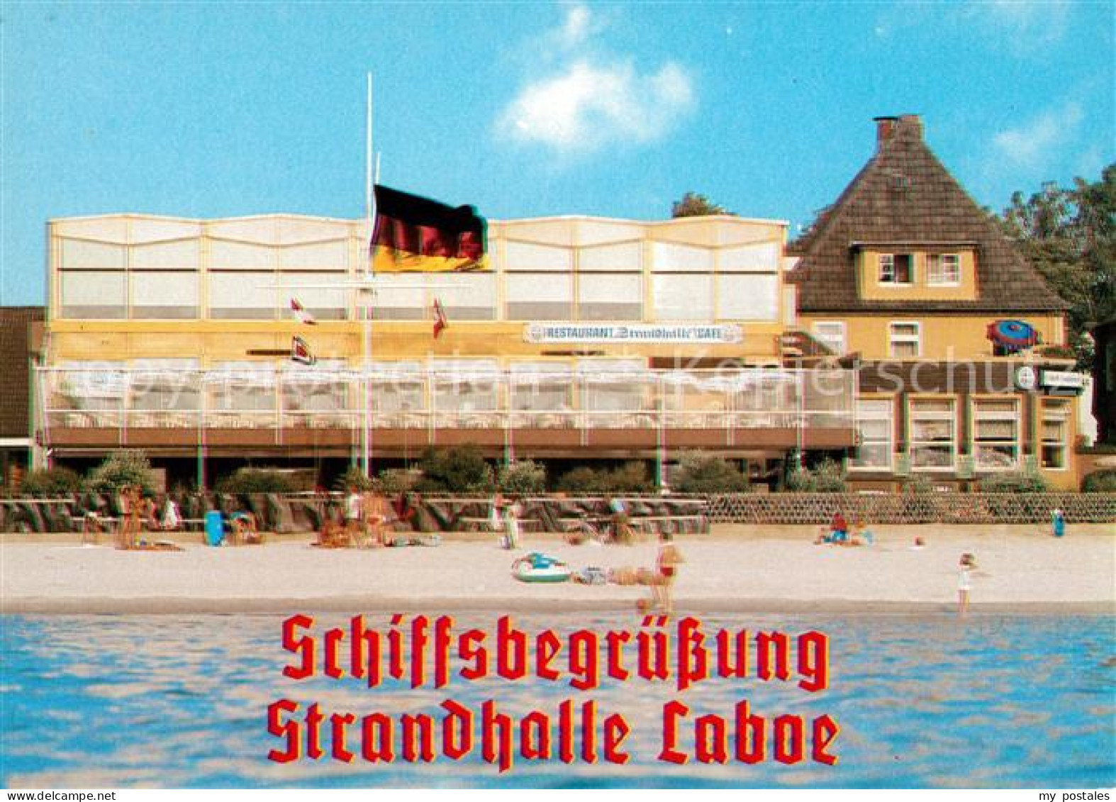 Laboe Schiffsbegruessung Strandhalle Laboe