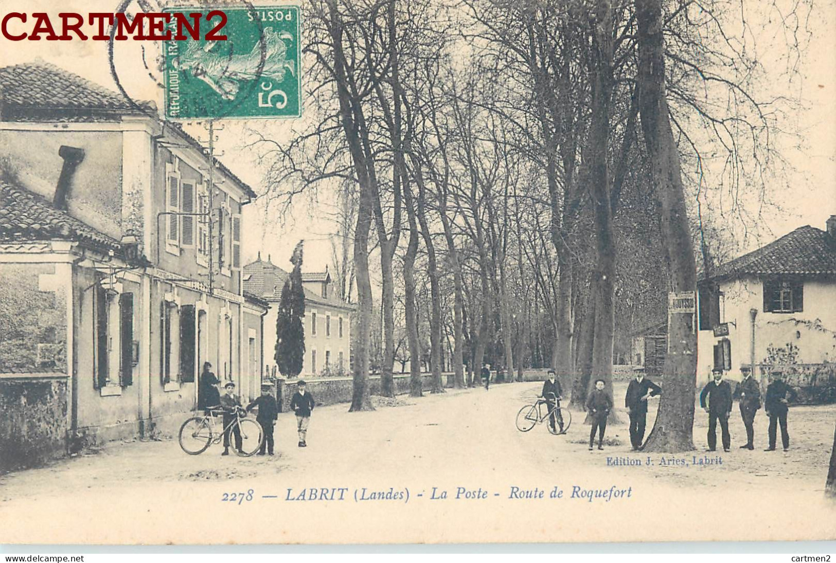 LABRIT LA POSTE ROUTE DE ROQUEFORT ANIMEE 40 LANDES