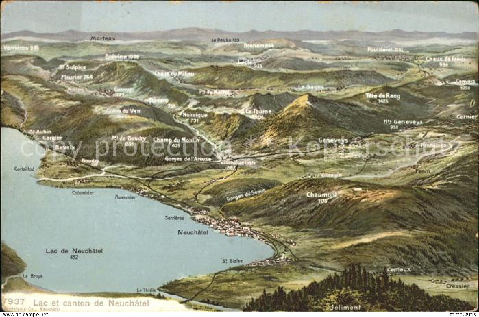 Lac de Neuchatel Lac et Canton de Neuchatel