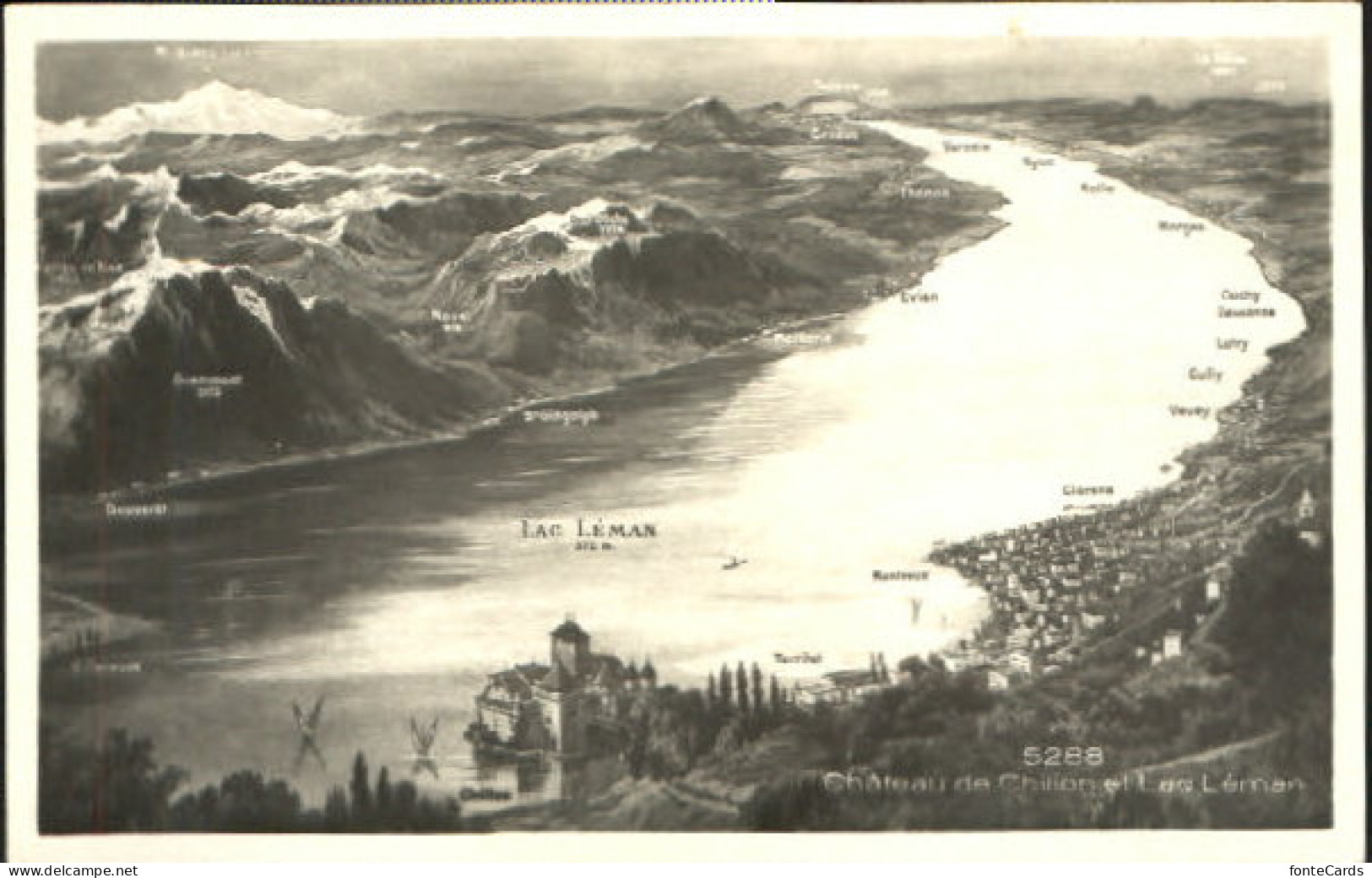 Lac Leman Genfersee Lac Leman