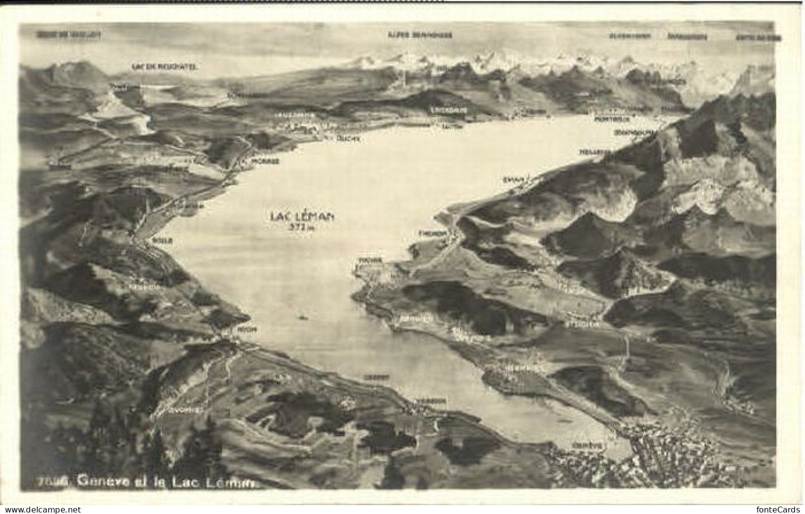 Lac Leman Genfersee Lac Leman Fliegeraufnahme